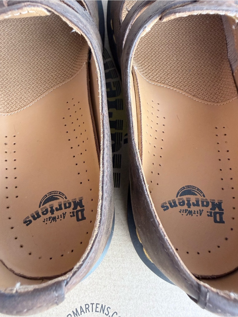 NIB Dr. Martens 8065 Crazy Horse Brown Mary Janes 7 - Picture 10 of 13